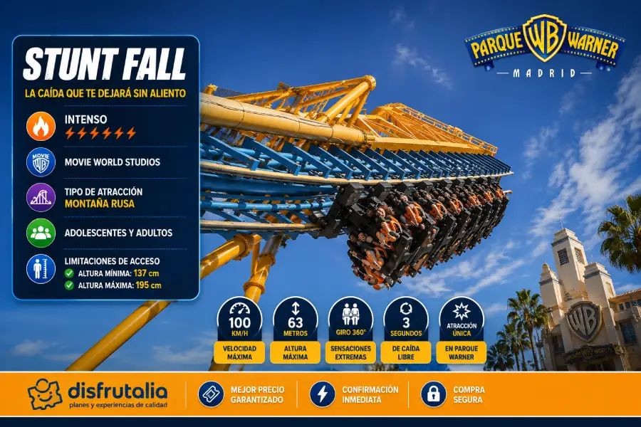 Parque Warner Madrid - Stunt Fall